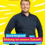 5. David Hergesell, 27, aus Neckarau, Bildungswissenschaftler